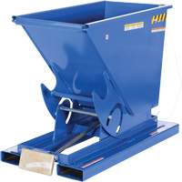Self-Dumping Hopper, Steel, 1/3 cu.yd., Blue Ottawa Fastener Supply
