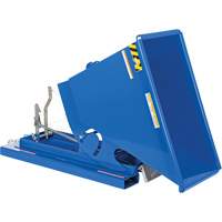 Self-Dumping Hopper, Steel, 1/3 cu.yd., Blue Ottawa Fastener Supply