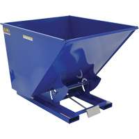 Self-Dumping Hopper, Steel, 2 cu.yd., Blue Ottawa Fastener Supply