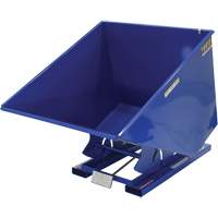 Self-Dumping Hopper, Steel, 2 cu.yd., Blue Ottawa Fastener Supply