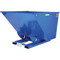 Self-Dumping Hopper, Steel, 2-1/2 cu.yd., Blue Ottawa Fastener Supply