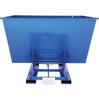 Self-Dumping Hopper, Steel, 2-1/2 cu.yd., Blue Ottawa Fastener Supply