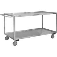 Chariot avec tablettes de calibre industriel, 2 Tiers, 18-1/8" la x 42" h x 35" p, Capacit&eacute; 1200 lb Ottawa Fastener Supply