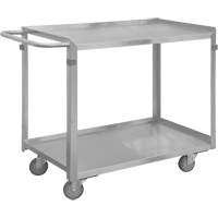 Industrial Grade Shelf Cart, 2 Tiers, 16-3/4" W x 34" H x 36-7/16" D, 600 lbs. Capacity Ottawa Fastener Supply