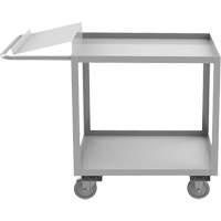 Industrial Grade Order Picking Cart, 39" H x 18-1/8" W x 45" D, 2 Shelves, 1200 lbs. Capacity Ottawa Fastener Supply