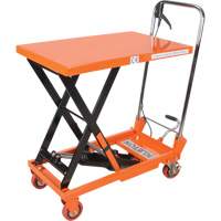 Hydraulic Scissor Lift Table, 27-1/2" L x 17-3/4" W, Steel, 330 lbs. Capacity Ottawa Fastener Supply