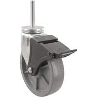 Emaxx Envirothane Caster, Swivel with Brake, 4" (101.6 mm) Dia., 1000 lbs. (453.6 kg.) Capacity Ottawa Fastener Supply