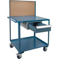 Chariot de service mobile, 2 Tiers, 24" la x 57" h x 40" p, Capacit&eacute; 1200 lb Ottawa Fastener Supply