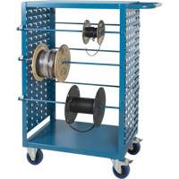 Mobile Wire Spool Cart, Steel, 6 Rod, 21" W x 48" H x 38" D, 1200 lbs. Capacity Ottawa Fastener Supply