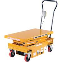 DC Powered Hydraulic Scissor Lift Elevating Cart, Steel, 39-3/4" L x 20-1/2" W, 1000 lbs. Capacity Ottawa Fastener Supply