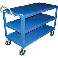 Ergo-Handle Cart, 4000 lbs. Capacity, Steel, 24-1/2" W x 41" H x 54-7/8" D, Lip Down Ottawa Fastener Supply