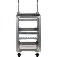 Stockpicker Truck, Aluminum, 21-7/8" W x 40" D, 3 Shelves, 660 lbs. Capacity Ottawa Fastener Supply