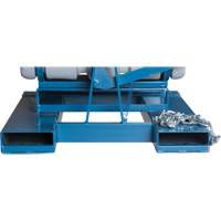 Self-Dumping Hopper, Polyethylene, 1-1/10 cu.yd, Grey Ottawa Fastener Supply