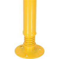 Spring Loaded Bollard, Steel, 42" H x 2-1/8" W, Yellow MP197 | Ottawa Fastener Supply