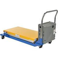 DC Powered & Manual Scissor Lift Table, Steel, 48" L x 24" W, 1000 lbs. Capacity Ottawa Fastener Supply