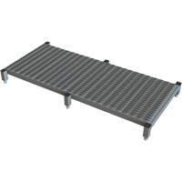 Adjustable Height One-Step Work Platform, 24" W x 59" D, 800 lbs. Capacity, All-Welded Ottawa Fastener Supply