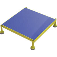 Adjustable Height One-Step Work Platform, 24" W x 24" D, 800 lbs. Capacity, All-Welded Ottawa Fastener Supply
