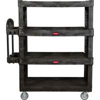 Heavy-Duty Ergo Utility Cart, 4 Tiers, 24-1/4" x 62-2/5" x 54-1/10", 700 lbs. Capacity Ottawa Fastener Supply