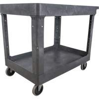 Utility Service Cart, 2 Tiers, 24-5/8" x 32-1/2" x 40", 550 lbs. Capacity Ottawa Fastener Supply