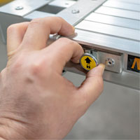 Telescoping Work Plank, 204" W x 12" D, 250 lbs. Capacity, Knocked Down Ottawa Fastener Supply