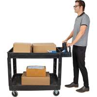 Chariot utilitaire, 2 tiers, 25-5/8" x 33-1/2" x 43-3/4", Capacit&eacute; 550 lb Ottawa Fastener Supply