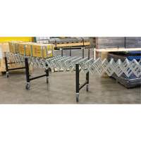 Expandable Conveyor, 18" W x 12' L, 200 lbs. per lin. ft. Capacity Ottawa Fastener Supply
