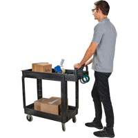 Chariot utilitaire, 2 tiers, 17-1/8" x 33-1/2" x 37-5/8", Capacit&eacute; 550 lb Ottawa Fastener Supply