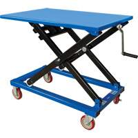 Manual Scissor Lift Table, 37-3/8" L x 23-5/8" W, Steel, 660 lbs. Capacity Ottawa Fastener Supply