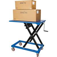 Manual Scissor Lift Table, 37-3/8" L x 23-5/8" W, Steel, 660 lbs. Capacity Ottawa Fastener Supply