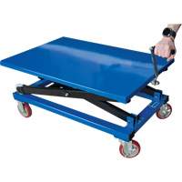 Manual Scissor Lift Table, 37-3/8" L x 23-5/8" W, Steel, 660 lbs. Capacity Ottawa Fastener Supply