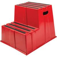 Industrial Step Stool, 2 Steps, 26" x 22-7/16" x 19-11/16" High Ottawa Fastener Supply