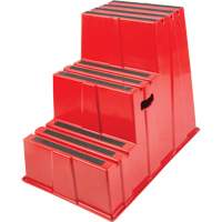Industrial Step Stool, 3 Steps, 34-13/16" x 22-7/16" x 28-1/2" High Ottawa Fastener Supply