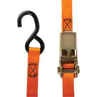 Ratchet Strap, S-Hook, 12' W x 1" L, 2200 lbs. (998 kg) Working Load Limit Ottawa Fastener Supply