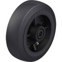 Roue en caoutchouc noir sur noyau en fonte Ottawa Fastener Supply