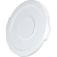 Round Brute&reg; Tops, Flat Lid, Plastic/Polyethylene, Fits Container Size: 15-5/8" Dia. Ottawa Fastener Supply