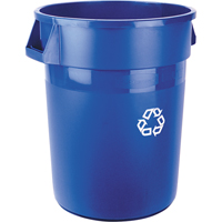 Brute&reg; Collection Recycling Container, Bulk, Plastic, 32 US gal. Ottawa Fastener Supply