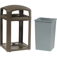 Landmark Series&reg; Classic Container Frame With Rigid Liner, Galvanized Steel, 35 US gal. Ottawa Fastener Supply