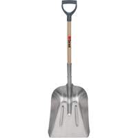 #8 Grain Scoop Shovel, Wood, Aluminum Blade, D-Grip Handle, 29" Length Ottawa Fastener Supply