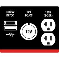 Inverter Generator, 2500 W Surge, 1800 W Rated, 4.2 L Tank Ottawa Fastener Supply