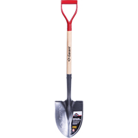 Pro™ Round Point Shovel, Tempered Steel Blade, Wood, D-Grip Handle ND116 | Ottawa Fastener Supply