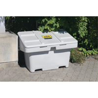 Salt Sand Container SOS™, With Hasp, 42" x 29" x 30", 11 cu. Ft., Grey ND703 | Ottawa Fastener Supply
