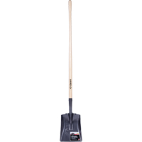 Pro Square Point Shovel, Wood, Tempered Steel Blade, Straight Handle, 48" Long Ottawa Fastener Supply