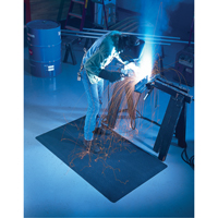 Tapis WeldSafe No 447, Caoutchouc, 75' lo, 2' la x 9/16" &eacute;pais, Noir Ottawa Fastener Supply