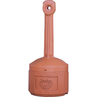 Smoker’s Cease-Fire<sup>®</sup> Cigarette Butt Receptacle, Free-Standing, Plastic, 4 US gal. Capacity, 38-1/2" Height NI587 | Ottawa Fastener Supply