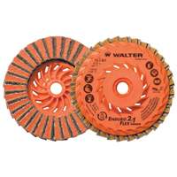 Enduro-Flex 2-IN-1 Turbo Finishing Disc, 4-1/2" x 5/8"-11, Type 27, 80 Grit, Aluminum Oxide Ottawa Fastener Supply