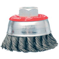 High-Performance Knot Twisted Cup Brush, 3" Dia. x 10mm x 1.25" Arbor Ottawa Fastener Supply
