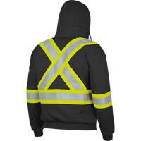 337SF Flame-Resistant Zip Style Hoodie, Men's, Small, Black, 22 cal/cm² Ottawa Fastener Supply