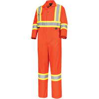 5514 High-Visibility Safety Coveralls, 36, High Visibility Orange Ottawa Fastener Supply