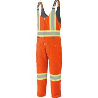 5538 High Visibility Quilted Duck Overalls, Cotton, X-Large, High Visibility Orange Ottawa Fastener Supply