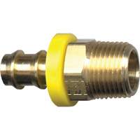 Grip-Tite Male Pipe Hose Fitting, 1/4" x 1/4" Dia, Brass Ottawa Fastener Supply